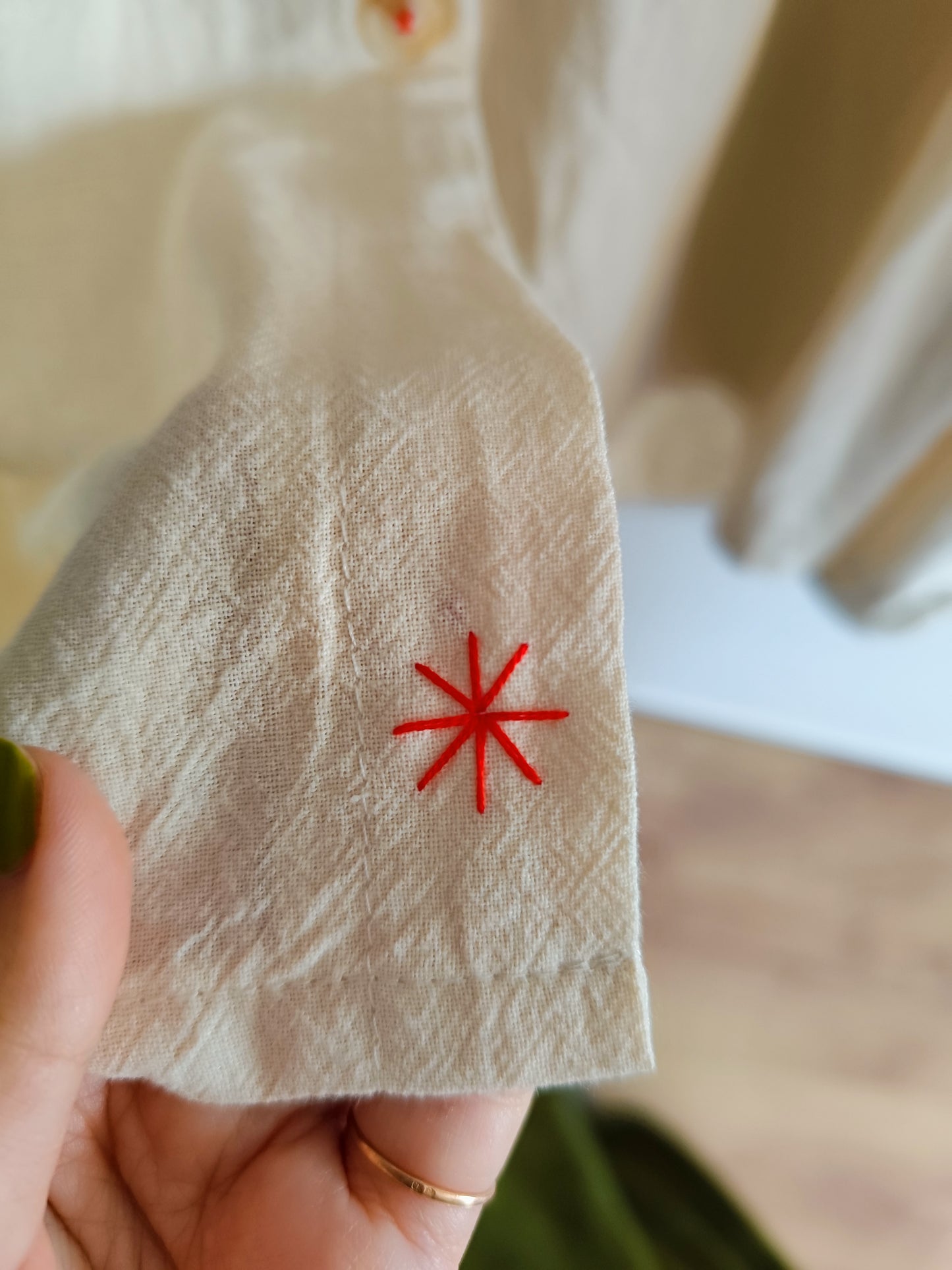 Vestido Emília - Bordado e Pintado à Mão