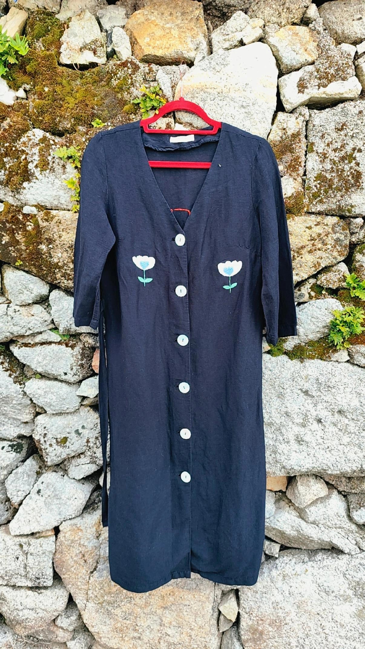Vestido Lucinda - Bordado à mão