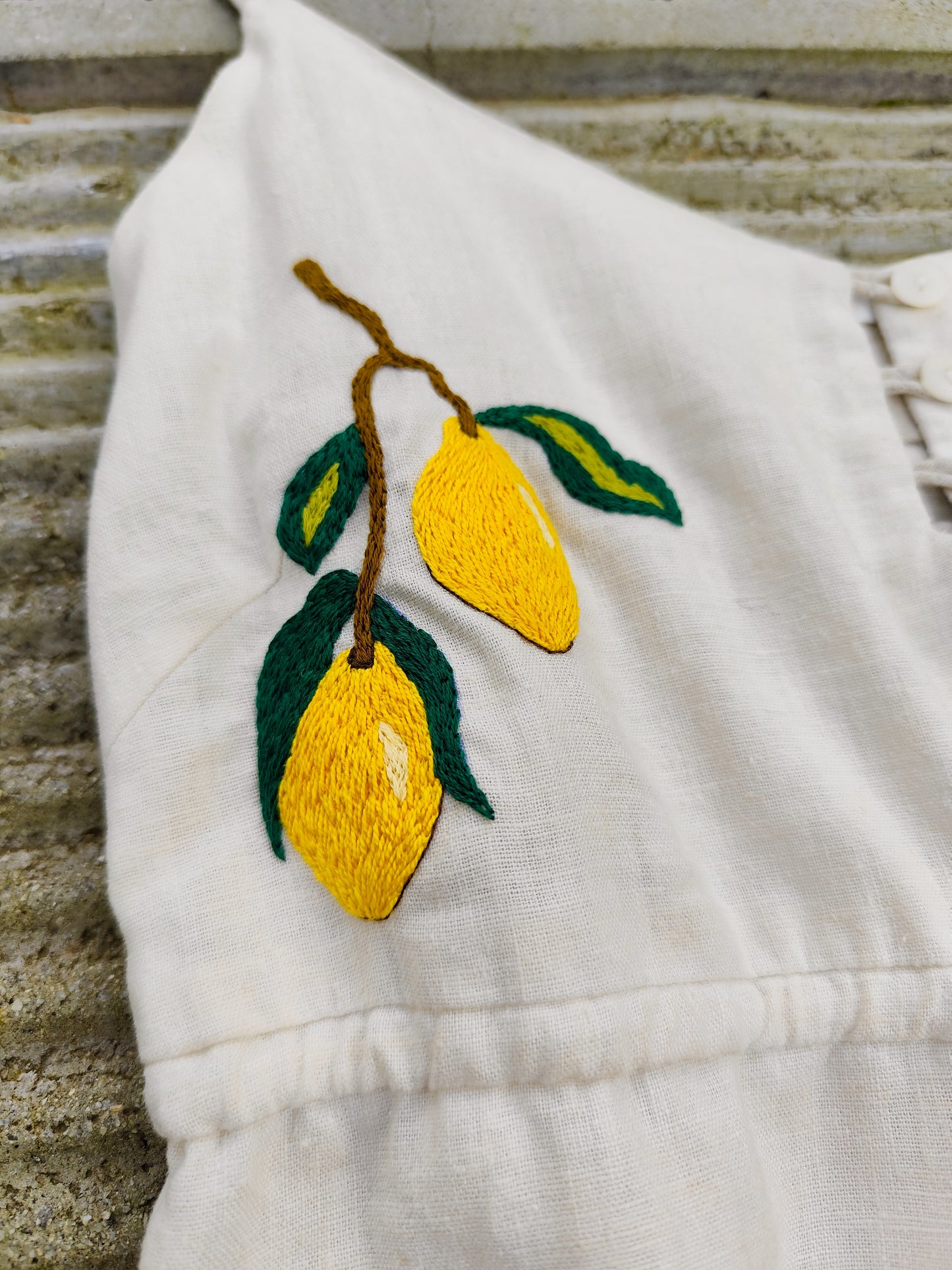 Top Limoncello – Bordado à mão