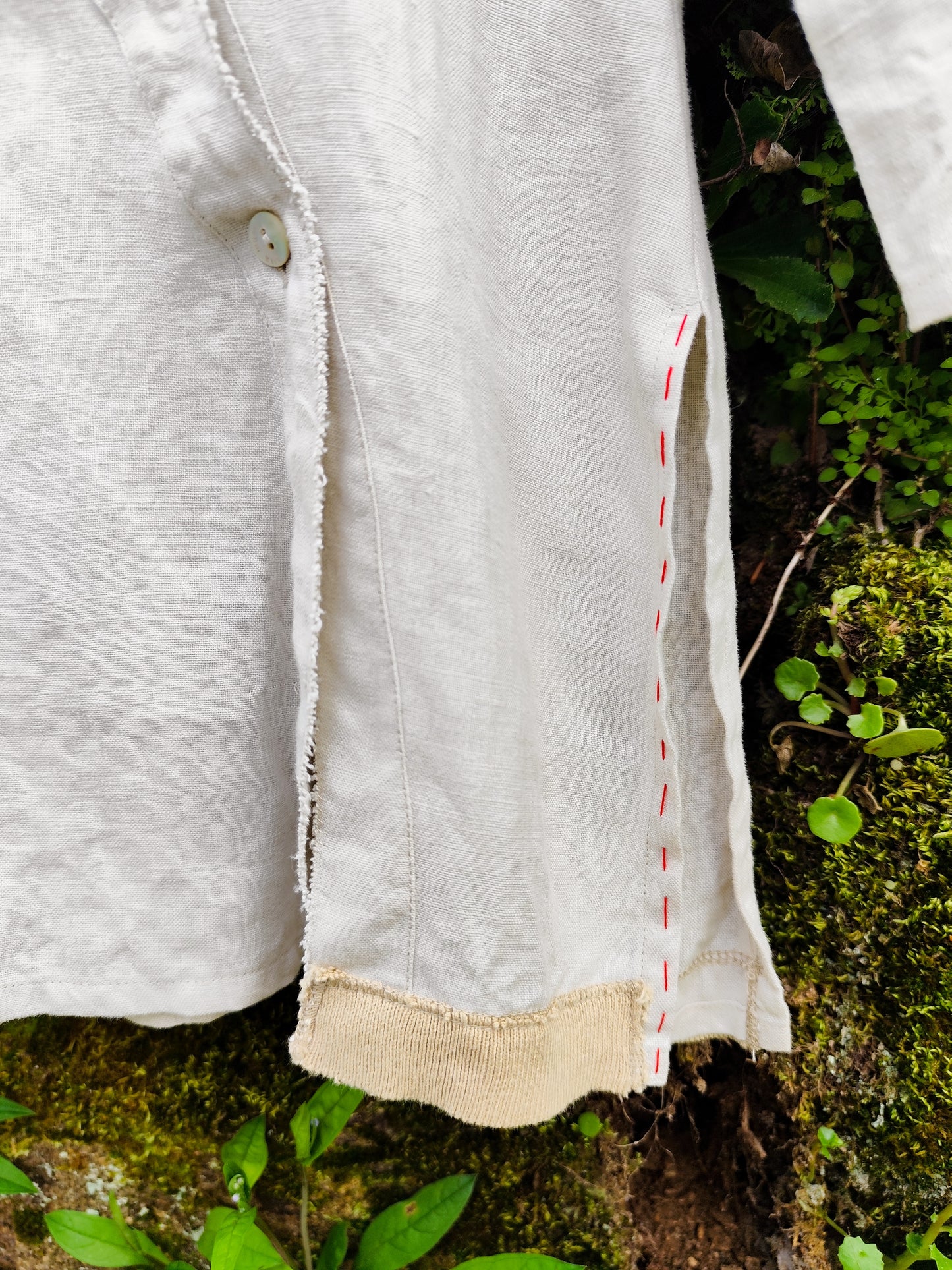 Camisa Salsa-Burra — Bordado à mão e corte singular