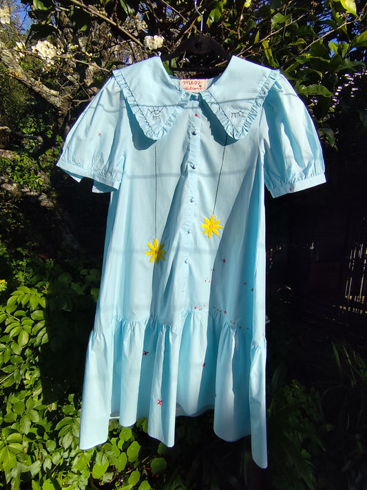 Vestido Margarida - Bordado à Mão