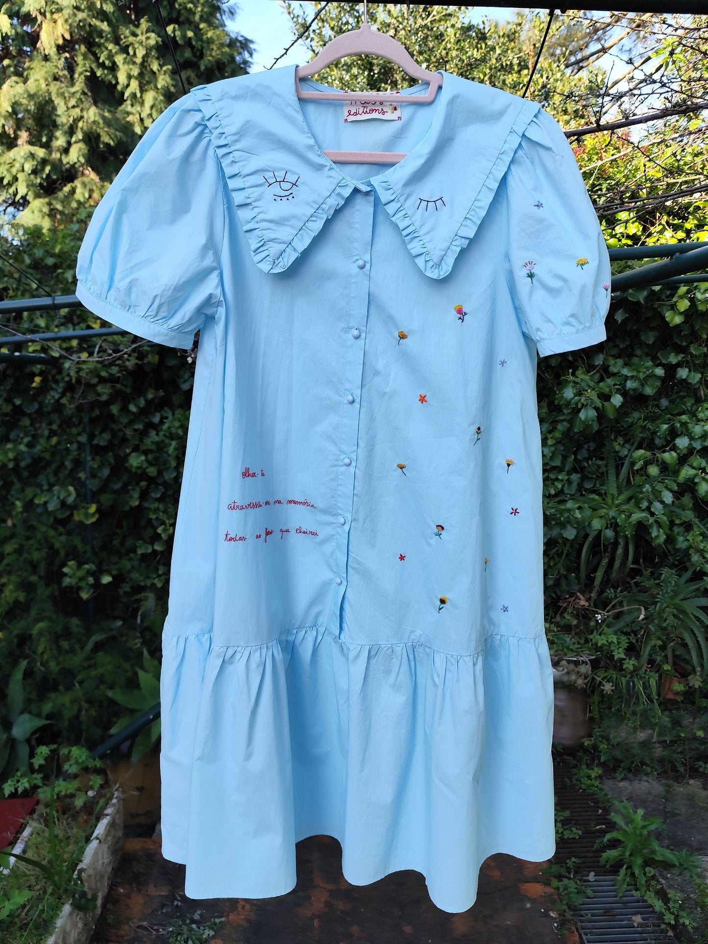 Vestido Ofélia – Bordado à Mão