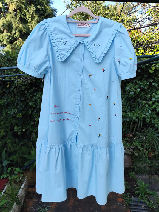 Vestido Ofélia – Bordado à Mão