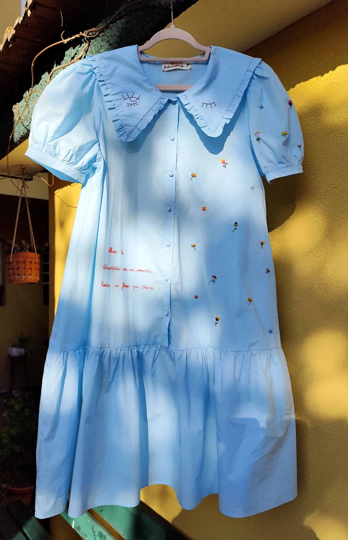 Vestido Ofélia – Bordado à Mão