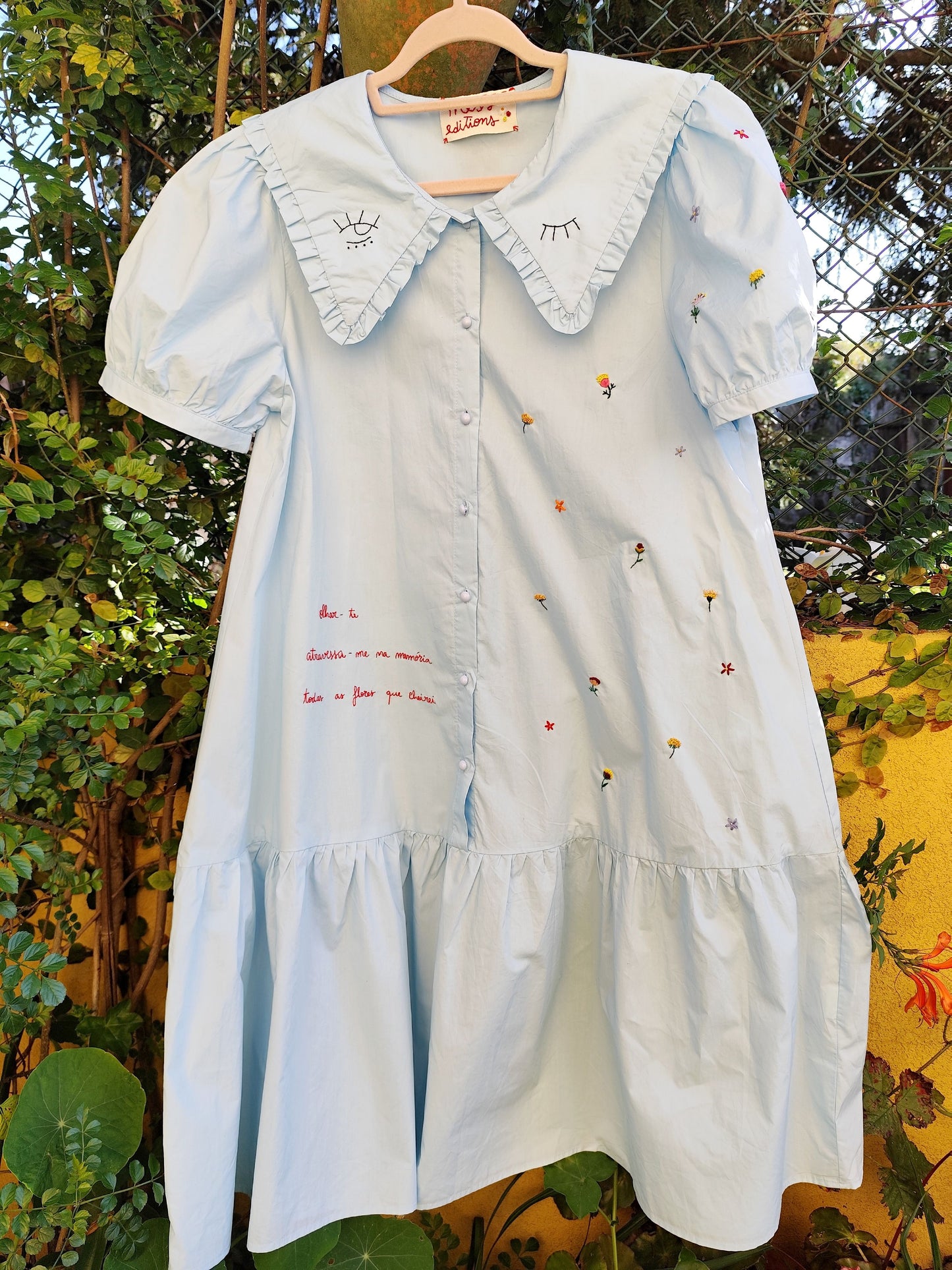 Vestido Ofélia – Bordado à Mão