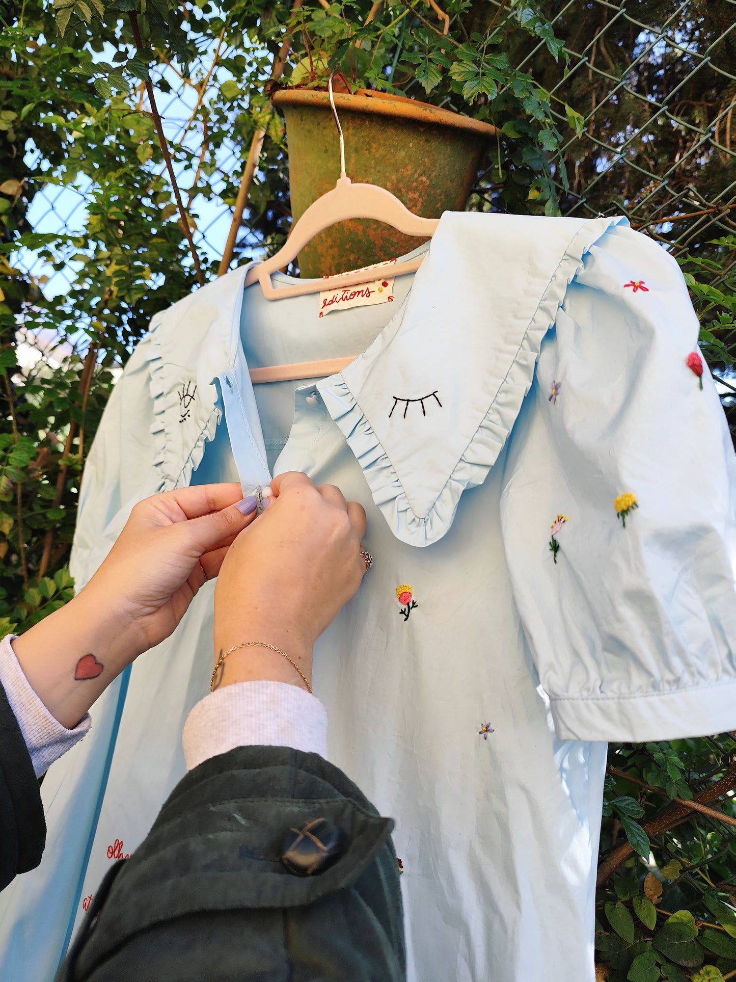 Vestido Ofélia – Bordado à Mão