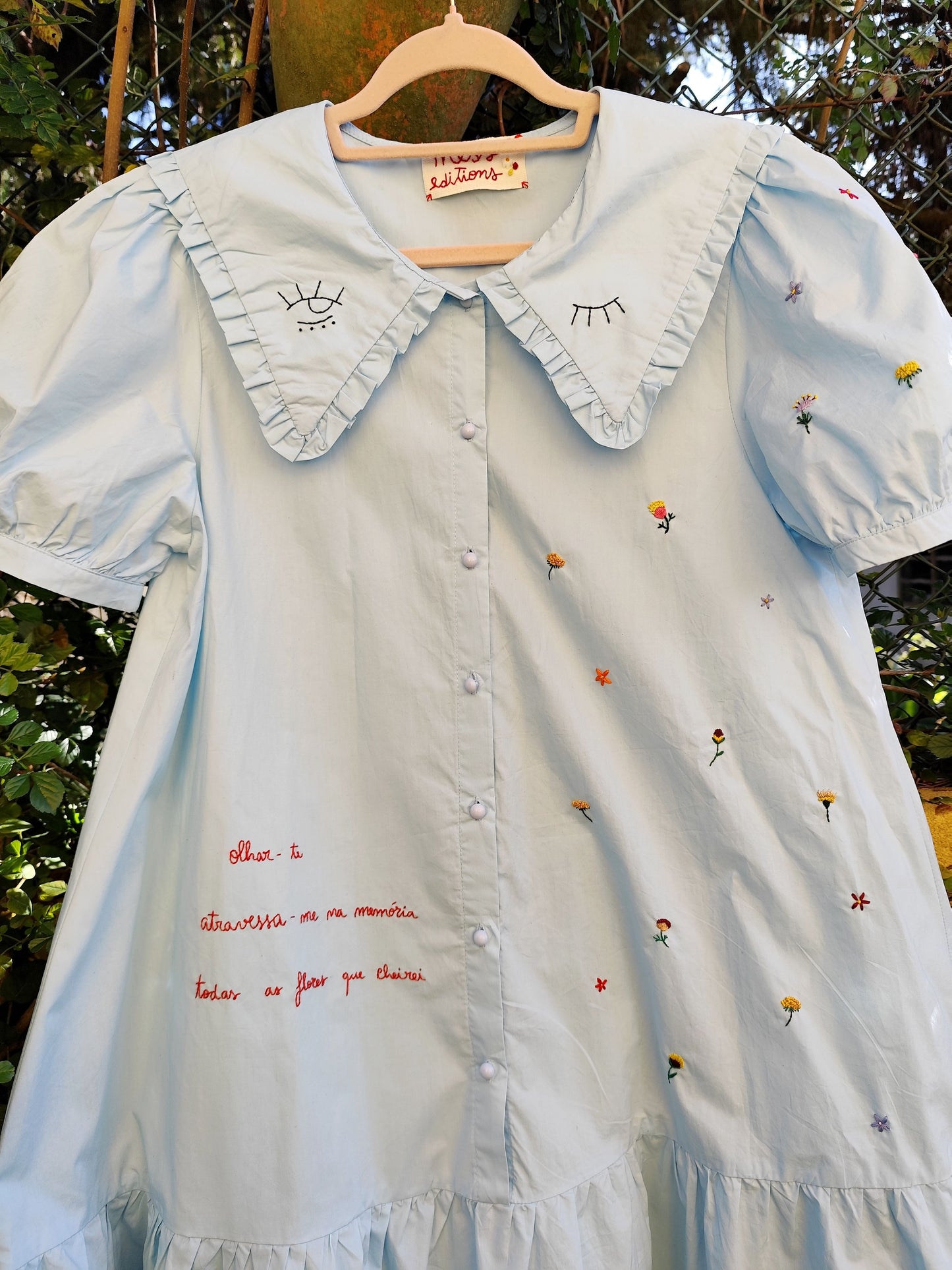 Vestido Ofélia – Bordado à Mão