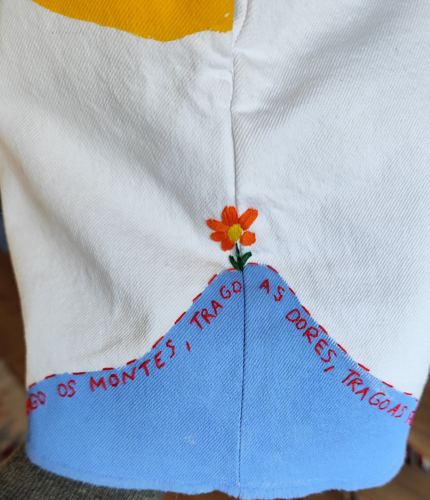 Vestido Olga - Bordado e Pintado à Mão