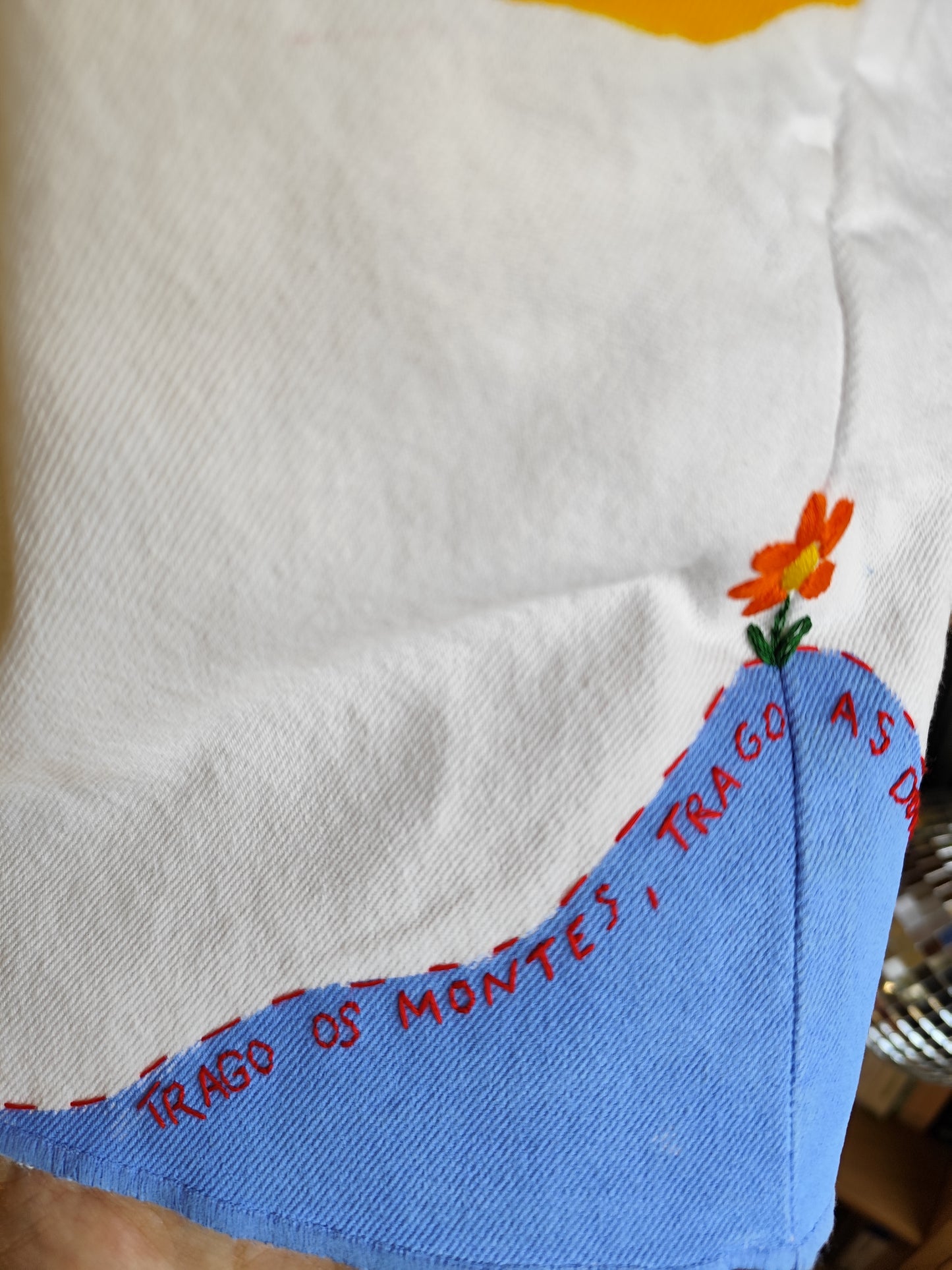 Vestido Olga - Bordado e Pintado à Mão