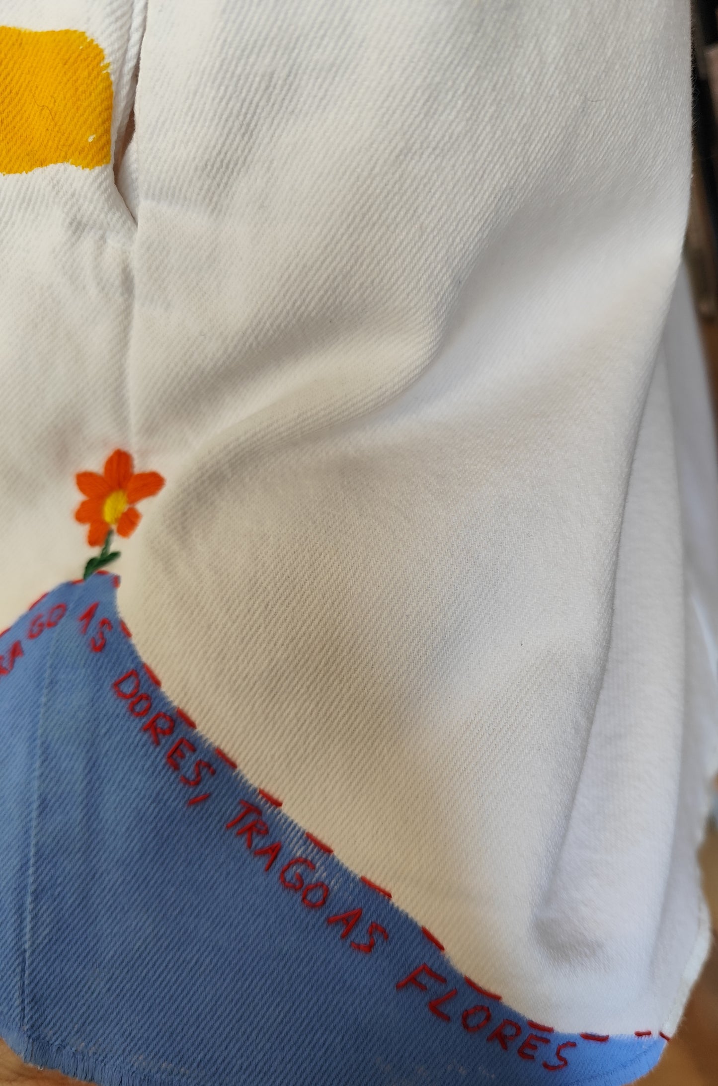 Vestido Olga - Bordado e Pintado à Mão