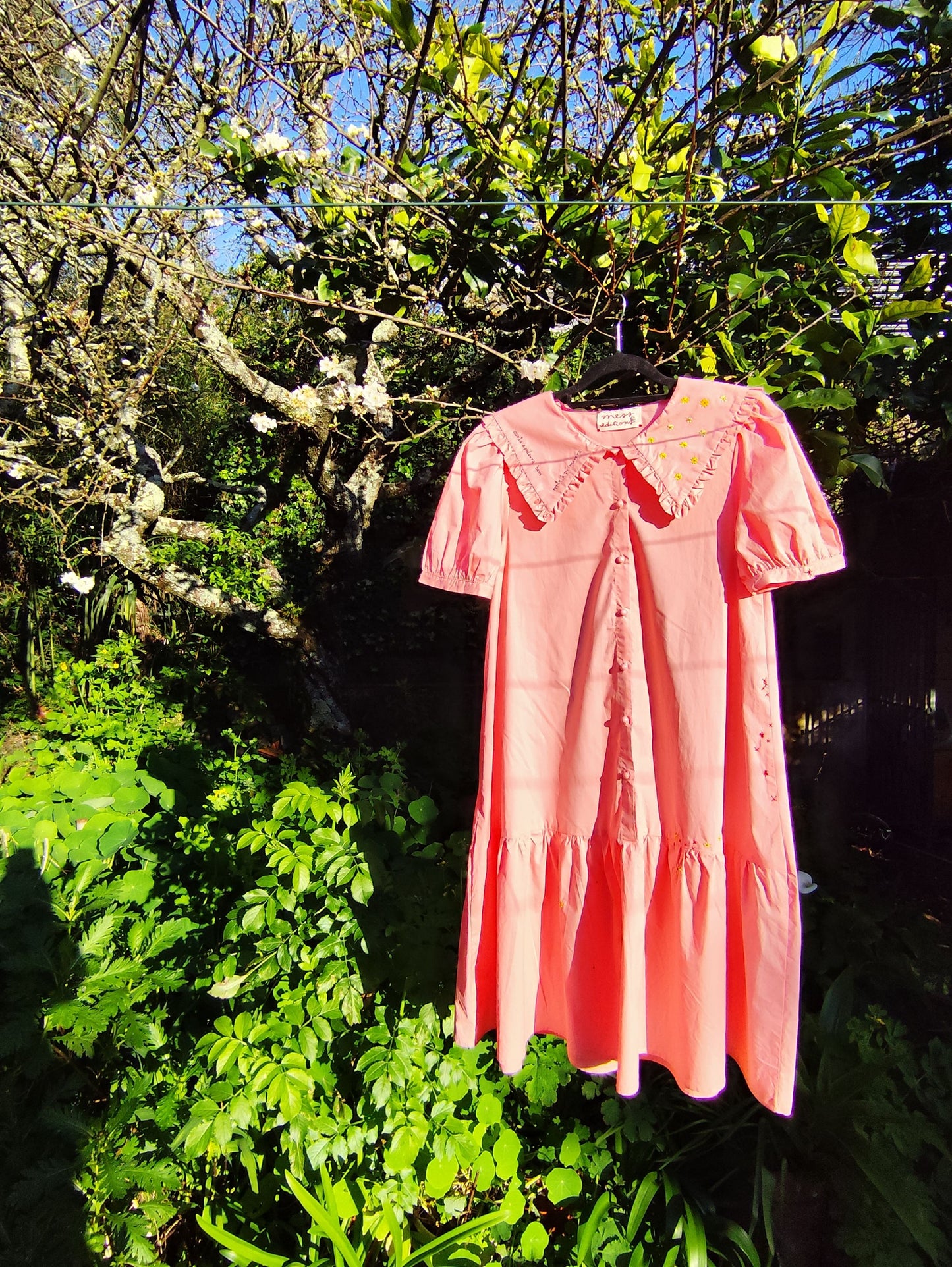 Vestido Primavera - Bordado à Mão