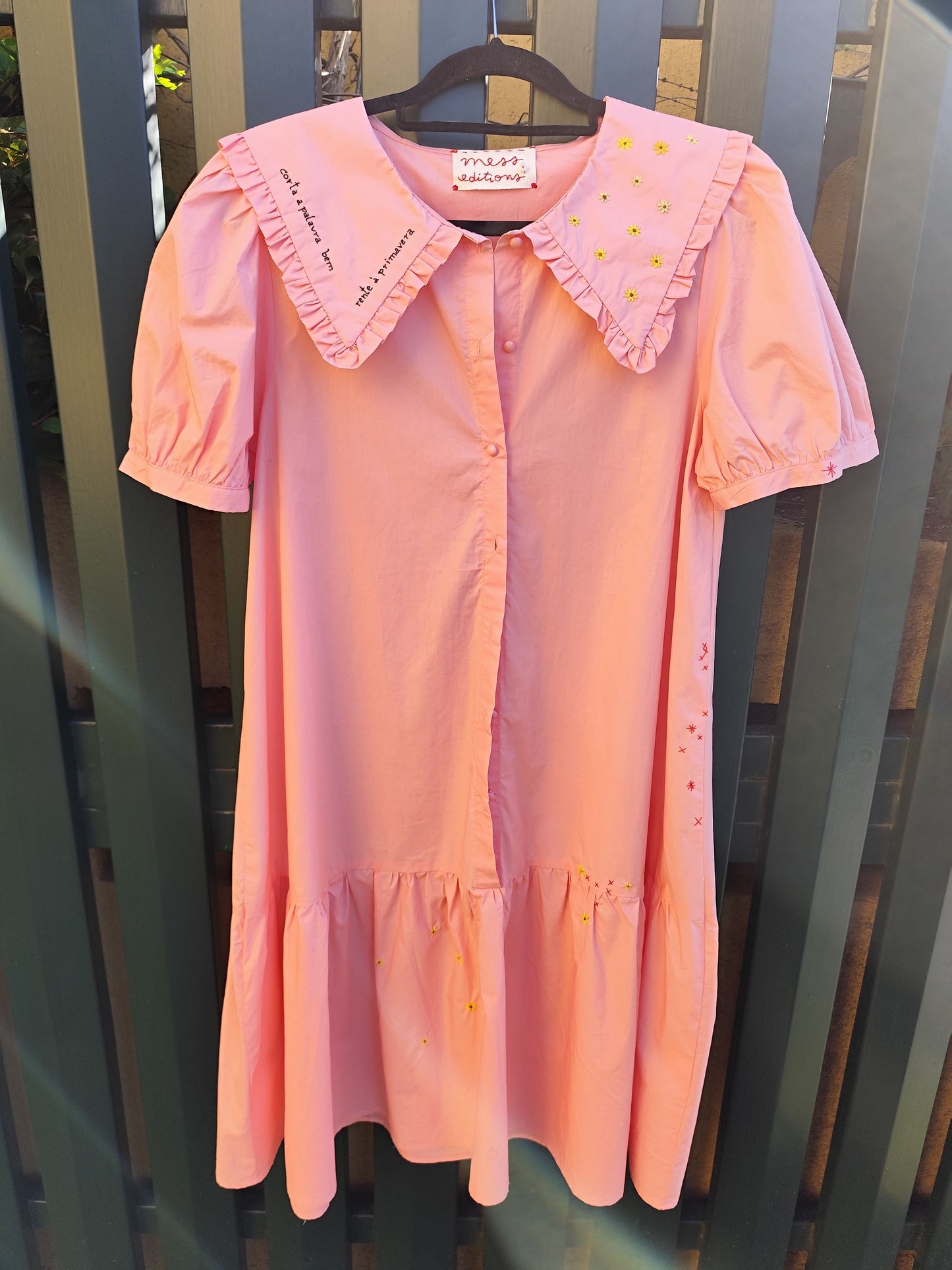 Vestido Primavera - Bordado à Mão